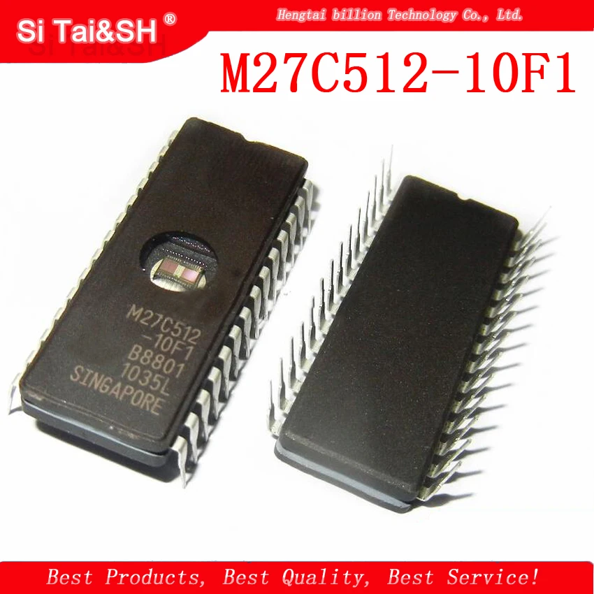 

10pcs/lots M27C512-10F1/12F1 27C512 M27C512 eprom, Uv 512 KBIT CDIP-28 Memory chip