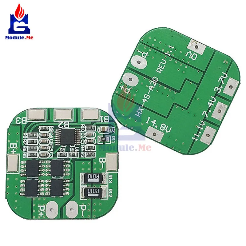 18650 Защитная плата аккумулятора 4S 14 8 в 16 20A Peak LI Ion BMS PCM для литиевого LicoO2 Limn2O4
