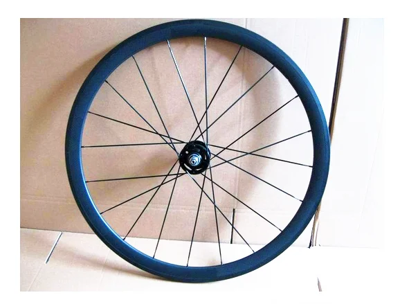 

700c 38mm carbon clincher front wheels Novatec 165SB 25/23mm wide 3k matte 20h basalt brake surface for track carbonio bike