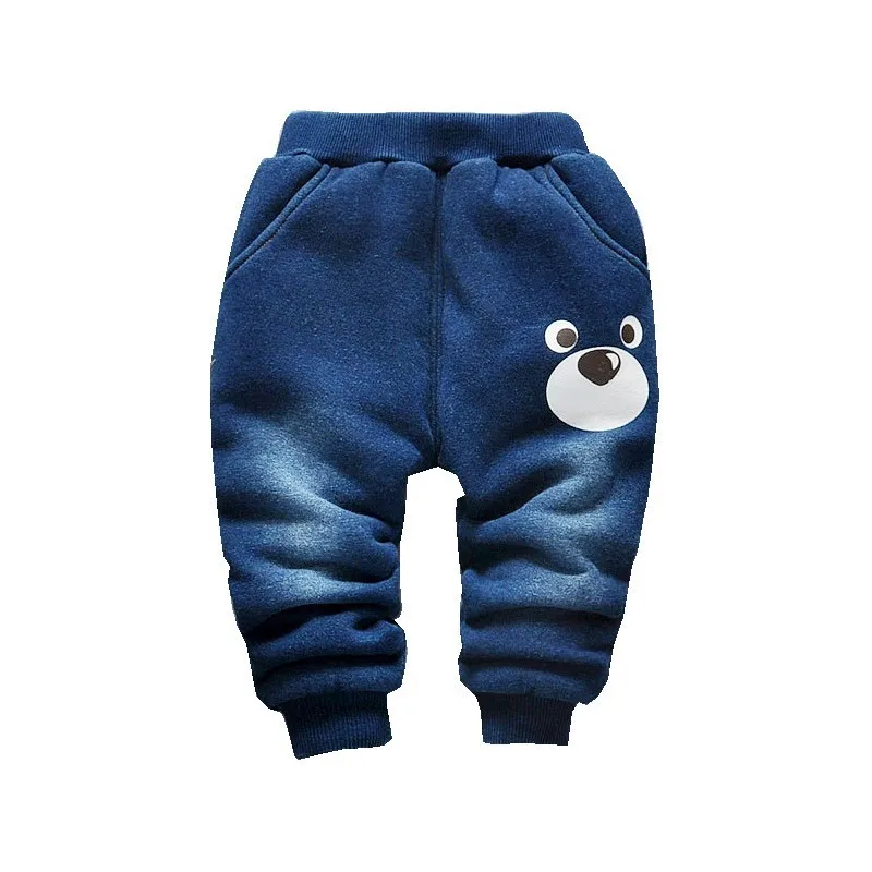 

2018 Autumn Children Casual Trousers cotton Baby Girls Plus Thick Velvet Cartoon Image Kids Winter Warm Tracksuit Pants