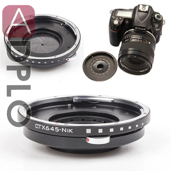 

2015.12 ! Adjustable Aperture Suit for Contax 645 Mount Lens to Nikon(D)SLR Camera Adapter
