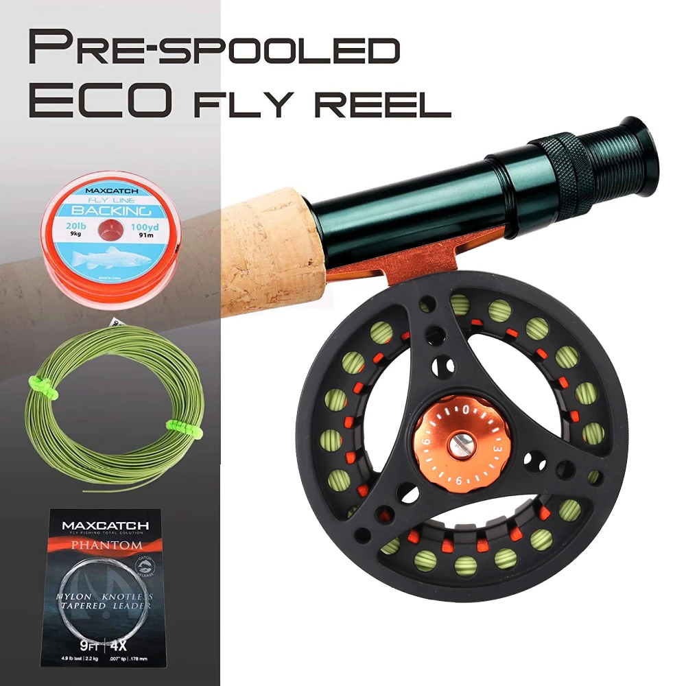 Maximumcatch High Quality ECO 2/3/4/5/6/7/8WT Fly Reel Large Arbor Alu –  Marc's Tackle Shop