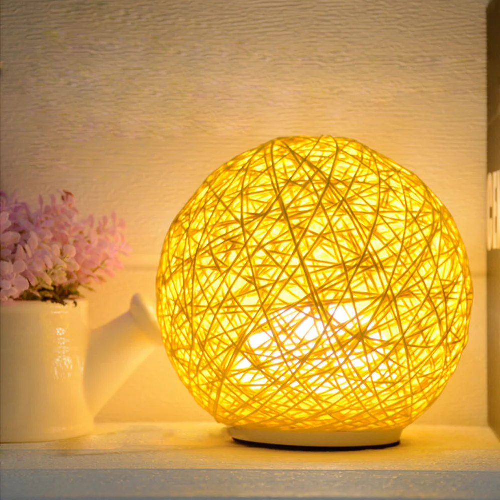 

Jiawen Creative Sepaktakraw Night Light Modern Eye Protection Table Light Bedside Living Room 7 Colors Dimming Pat Lamp