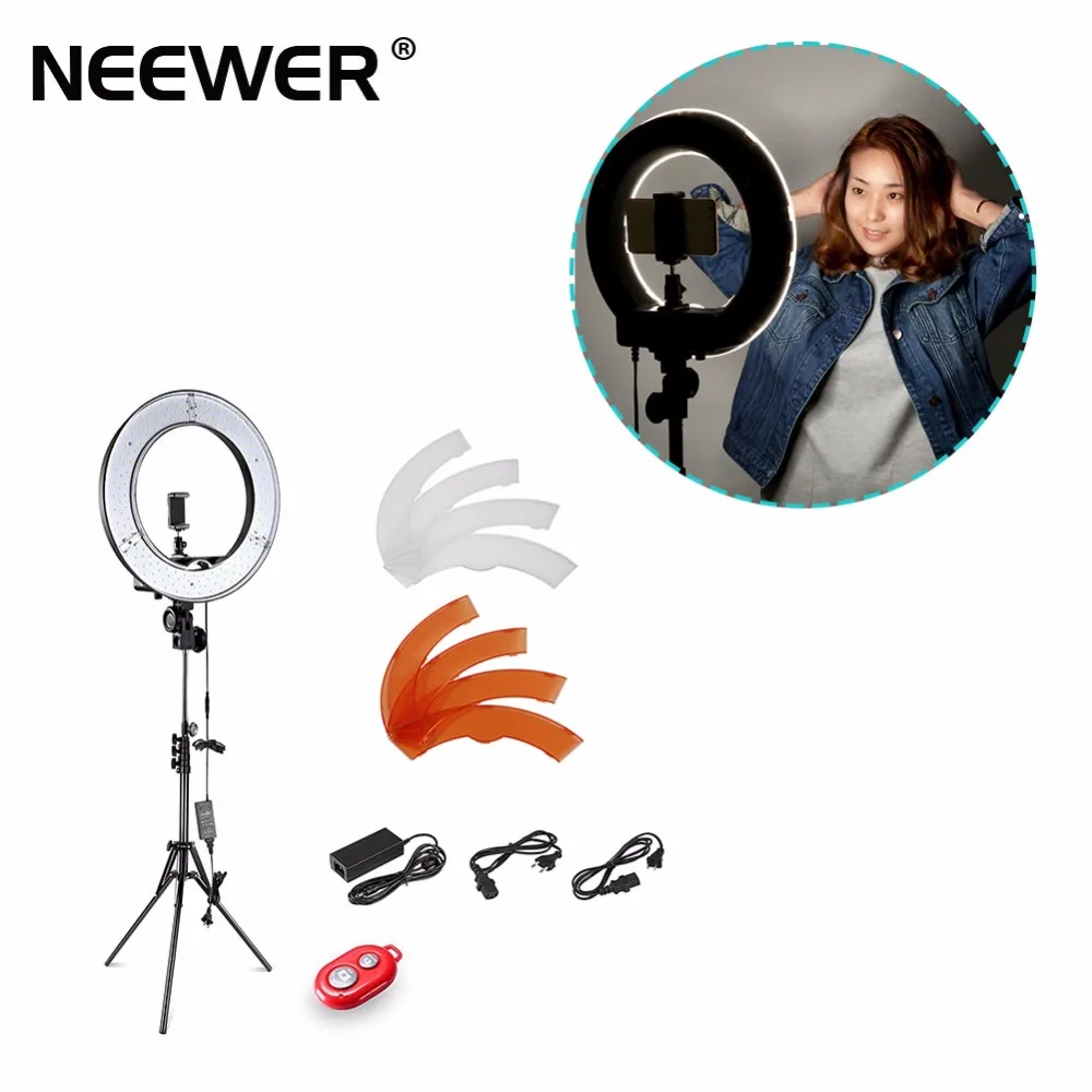 Neewer 36 Вт 5500K 35 см светодиодный кольцевой светильник и комплект оссветильник