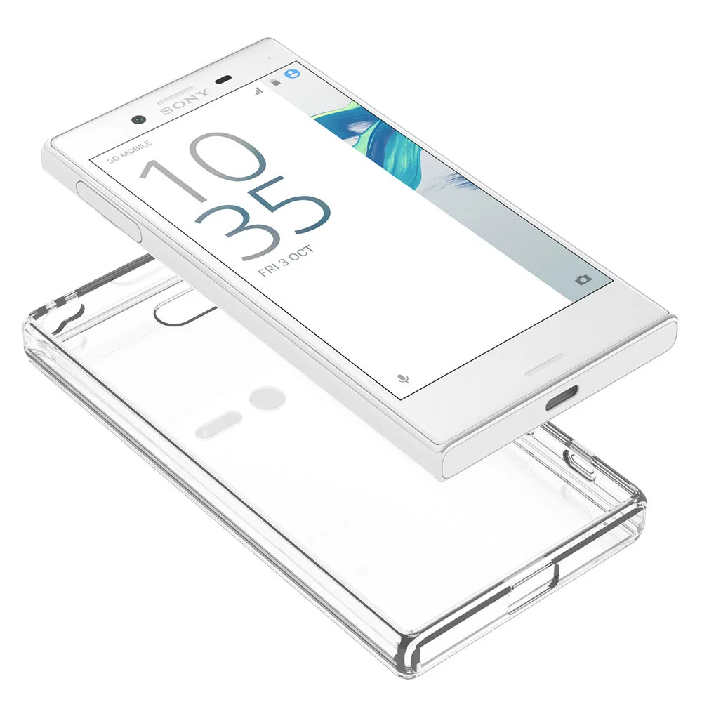 Чехол для Sony Xperia X Compact F5121 F5122 F5321 мягкий жесткий акриловый чехол из ТПУ с краями