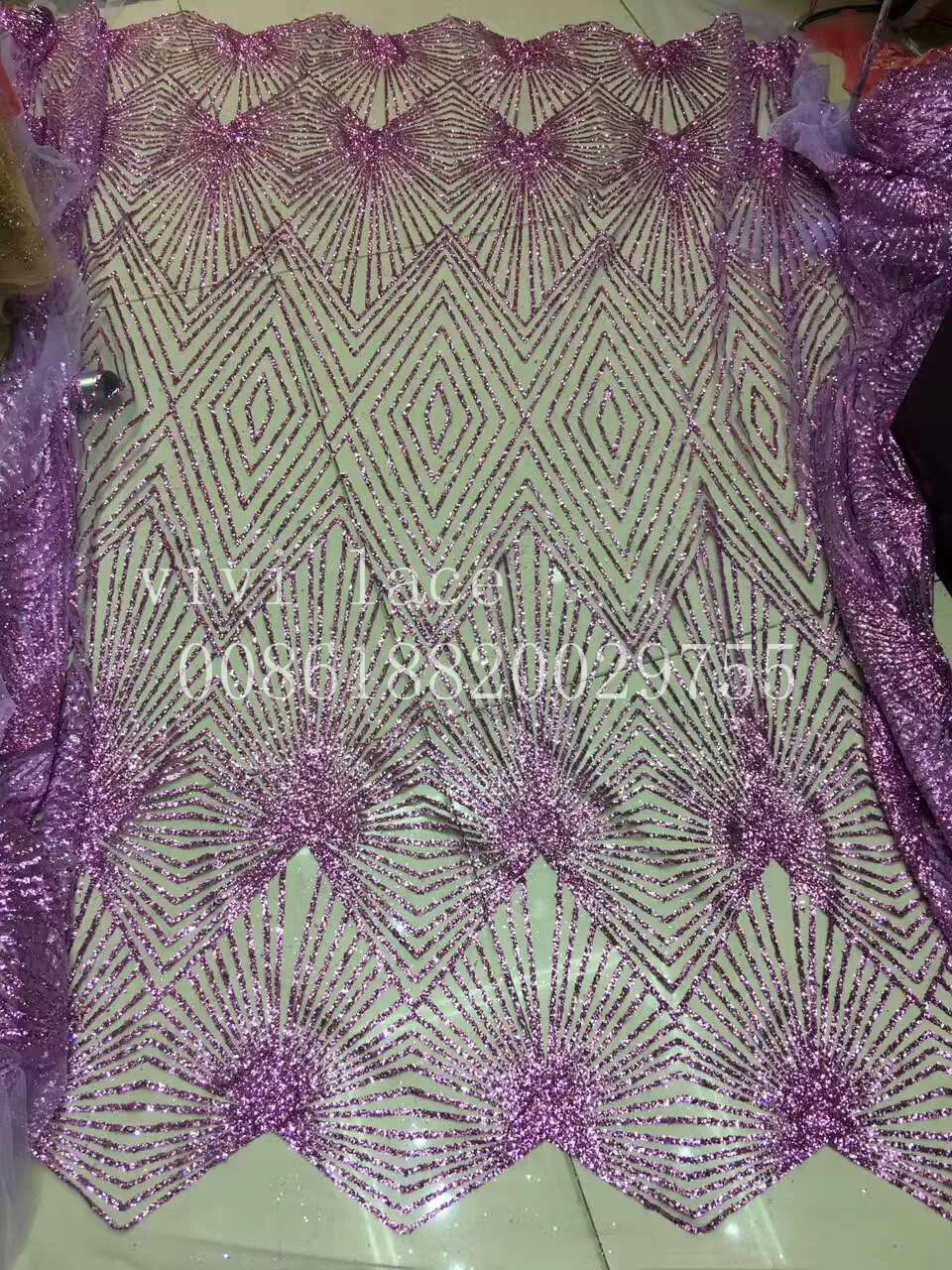 

cy1016 purple hand print glitter tulle mesh lace fabric for sawing/ evening dress/stage