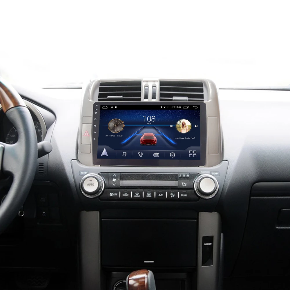 Clearance 4G Lte Android 9.0 Car multimedia navigation system GPS player For Toyota prado land crusier 2010-2013 years IPS screen Radio 1