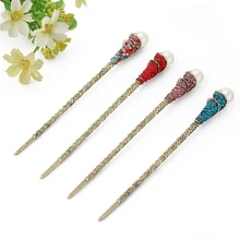 Новая имитация жемчуга Женская Шпилька для волос с горным хрусталем палочка для волос аксессуары