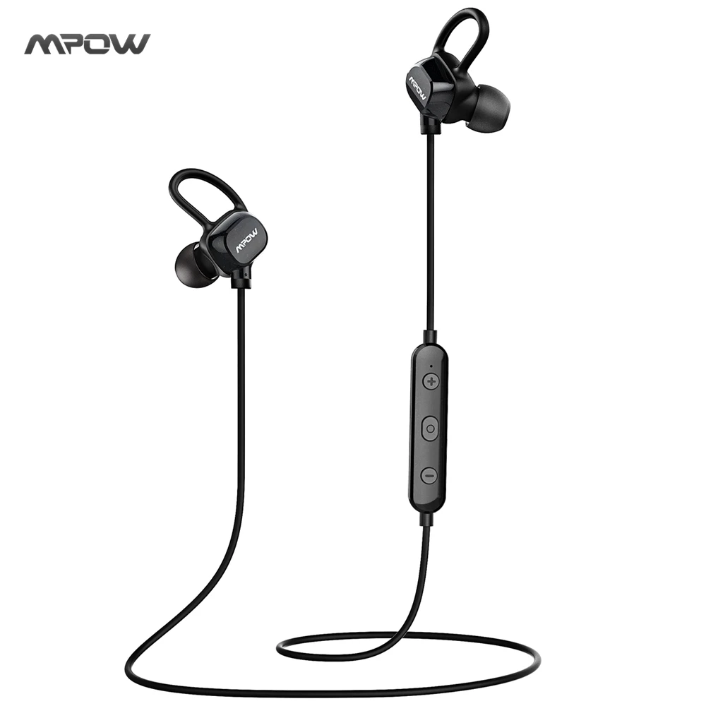 

Mpow Wireless Bluetooth 4.1 Headphones Sweat-proof Sport Music Earphone with CVC6.0 Noise Cancelling for iPhone Samsung Xiaomi