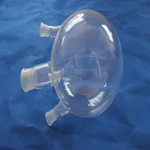 5L 4-круглодонную колбу, 5000 мл, центральный Объединенный 45/50, сбоку три суставов 24/29, тяжелые стены(лаборатории инструмента