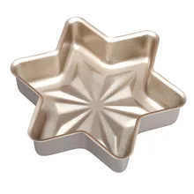 Шоколадница конфеты бар аксессуары антипригарный торт-Снежинка булочка сковорода хлеб плесень формы для выпечки Кухня Торт плесень Мороженое Плесень# LR3