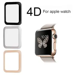 4D изогнутые полный охват закаленное Стекло защитный для я часы Apple watch 42 мм/38 мм для серии Apple часы 1/2/3