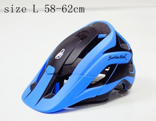 Велосипедный шлем общей формы, ультра-светильник, велосипедный шлем высокого качества, велосипедный шлем для горного велосипеда, 10 цветов, скорпион - Цвет: Size L 58-62