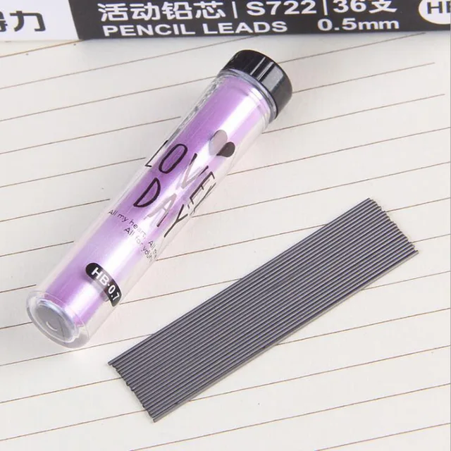 0.5 мм и 0.7 мм автоматическая карандаш для core HB черный карандаш ядро карандаш удлинение пополнения