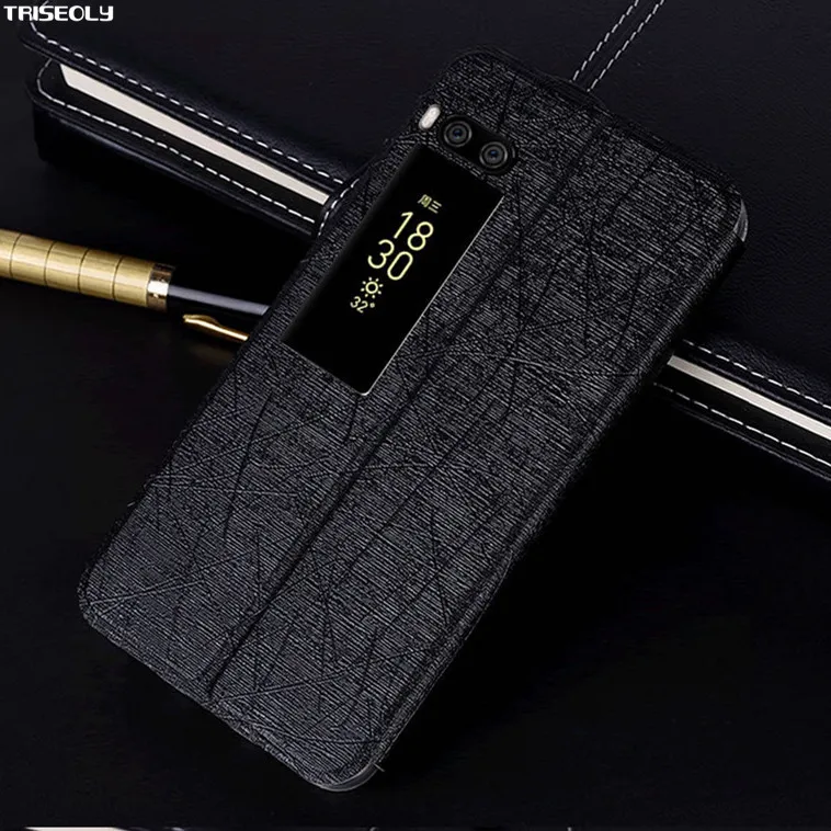 

For Meizu Pro 7 Case For Meizu Pro 7 Pro7 cover Imitation Leather Flip Stand back Case For Meizu Pro 7