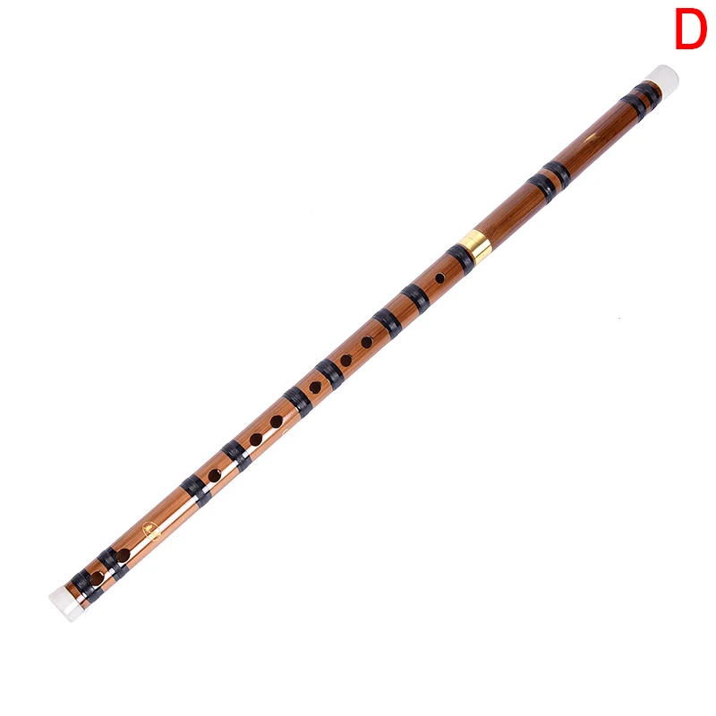 1 шт., бамбуковая флейта, профессиональные флейты по дереву, музыкальные инструменты C D E F, ключ, китайский dizi, поперечная флейта+ фланелевая флейта, сумка - Цвет: D