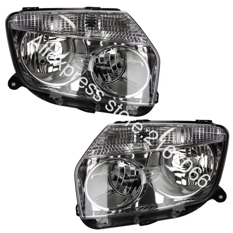 Headlights Pair for RENAULT DUSTER 2010 2011 2012 2013 2014 2015 2016