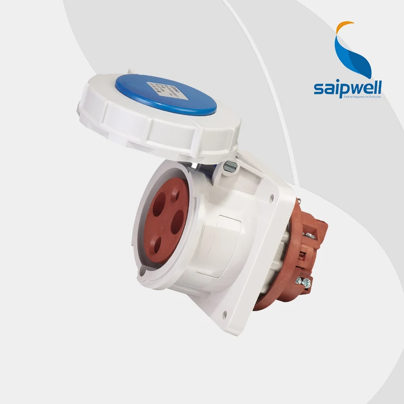 IP67 3P 63A International Standard Concealed Industrial Socket ...