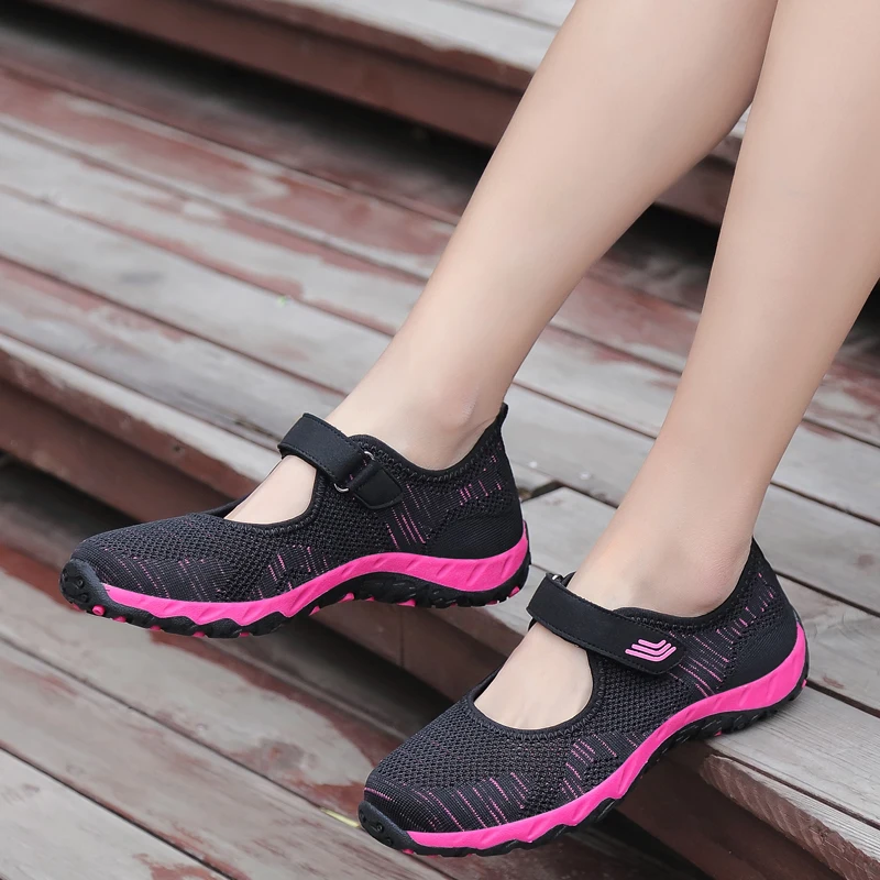 Safety Elderly Shoes Mother Women Shoes Elderly Walking Shoes Summer