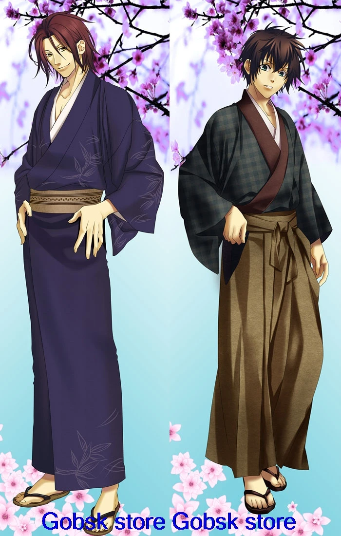 Аниме Hakuouki Hijikata Toshizo& Okita Souji& Saitou Hajime& Kazama Chikage Подушка «Dakimakura» чехол обнимающая наволочка