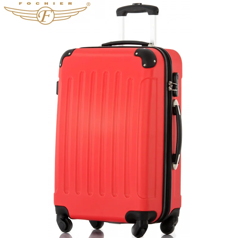 20 24 28 Inches 1 Piece Solid Pattern ABS Pressure resistant Travel Hardside Carry on Luggage