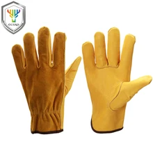 OZERO новые рабочие перчатки из воловьей кожи мужские сварочные рабочие перчатки защитные садовые спортивные мото износостойкие перчатки 0007