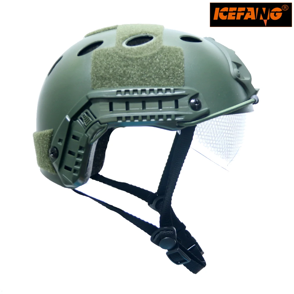 

Outdoor Helmet Military Sports Helmets tactical Helmet for CS Airsoft Paintball Game Safety Helmet with Windproof Goggle