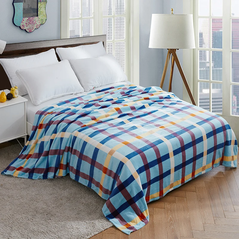 

Soft Warm Flannel Blankets For Beds Single Double Bed Faux Fur Mink Throw Sofa Cover Bedspread Coral Fleece Blankets