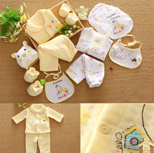 

18PCS /Set For Newborn Baby Cotton Clothing For winter Warm Thicken Hot Sales Gift / Infant Cute Clothes / Free Shipping