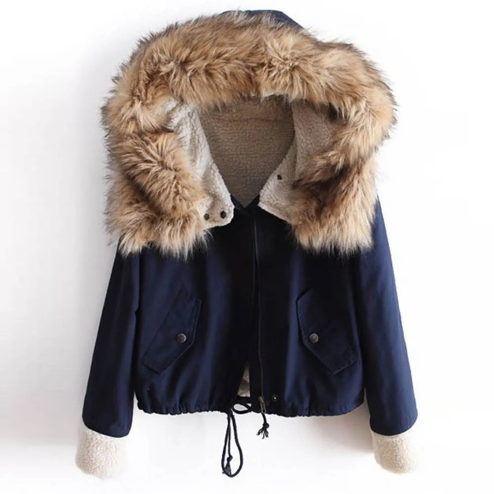 

Fashion 2018 Fashion Long Women Coat Female Winter Cotton Hooded Jacket Zip Pocket Coats Outerwear Overcoat Streetwear 10Dec 17
