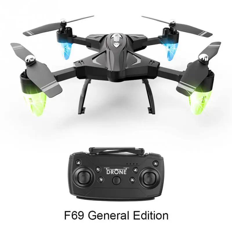 

F69 Remote Control Drone With Camera Quadcopter Folding Holdable Wide Angle FPV standard