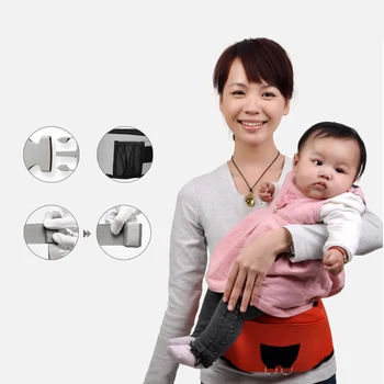 

Ibelibaby Baby Cotton Carrier Ergonomic Carrier Hipseat for Newborn and Prevent O-type Legs Sling Baby Kangaroos 25kg Heaps