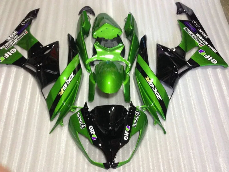 Обтекатель мотоцикла комплект для KAWASAKI Ninja ZX6R 636 09 10 11 12 ZX 6R 2009 2010 2011 2012 зелено