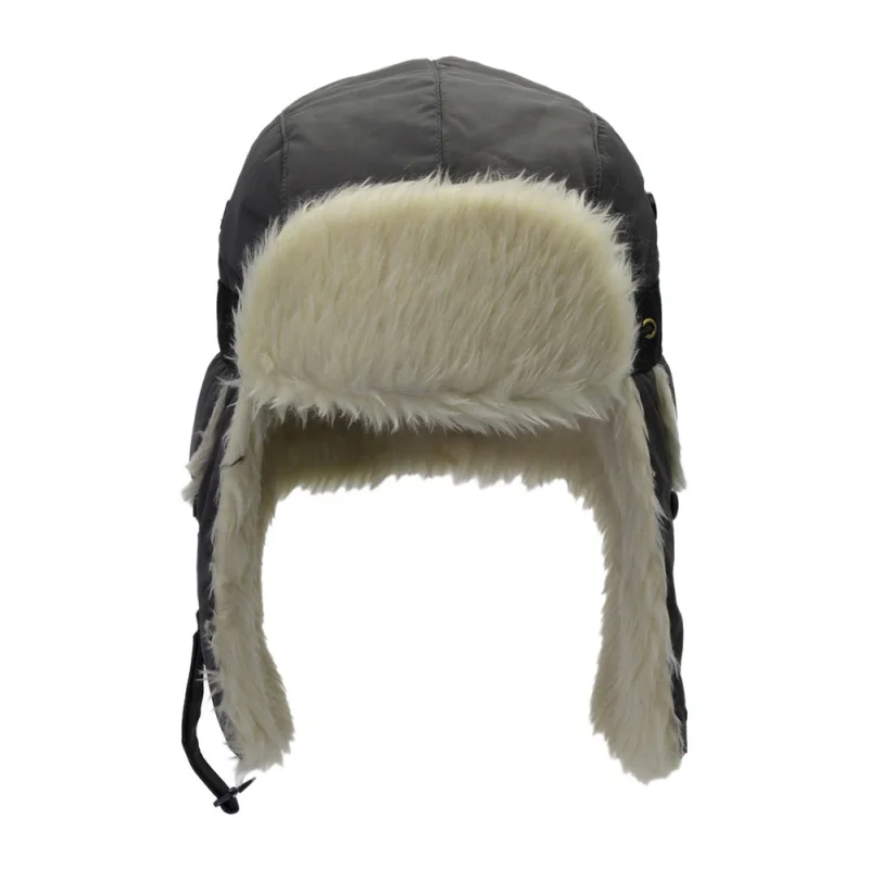 Для женщин куртка-бомбер Шапки зимние меховые шапки открытый ветрозащитный толстые руки Зима белая шапка маска для лица Для мужчин