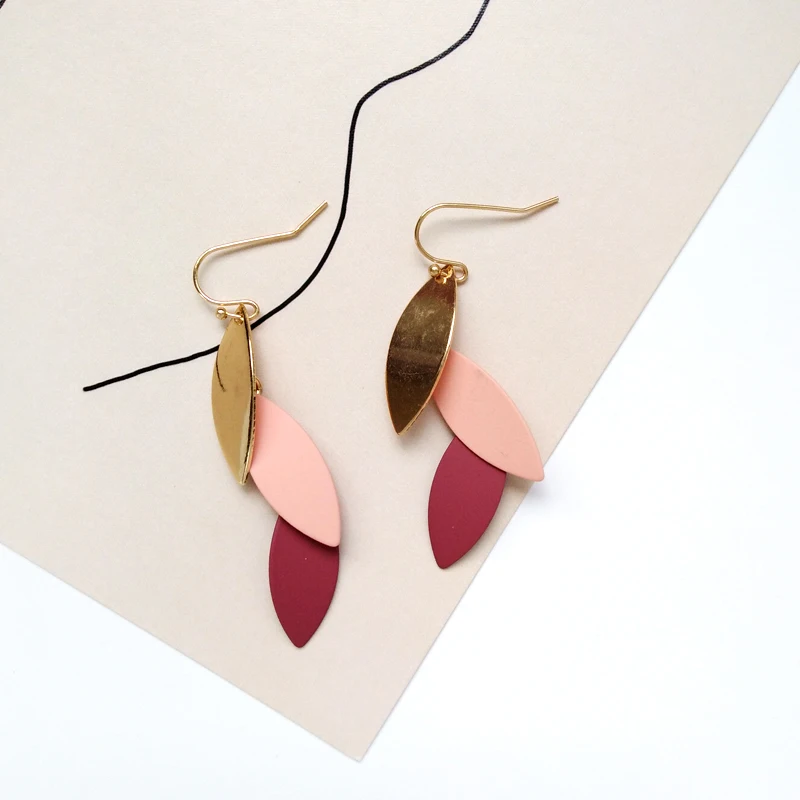 Уникальные персональные и красочные цвета, подходящие для ушных крючков, модные женские серьги, модные подарочные серьги - Окраска металла: A03