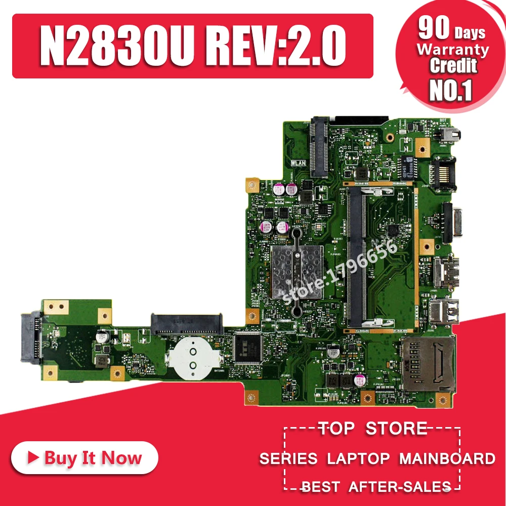 X553MA motherboard N2830U REV2.0 FOR ASUS X503M F553MA F553M X553MA laptop mainboard X553M