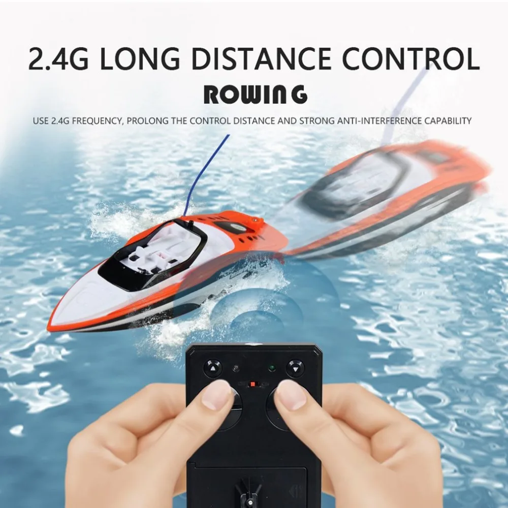 3392M 2.4GHz Rechargable Mini Electric Sport High Speed RC Boat Remote Control Boat For Children Toys Kids Gift