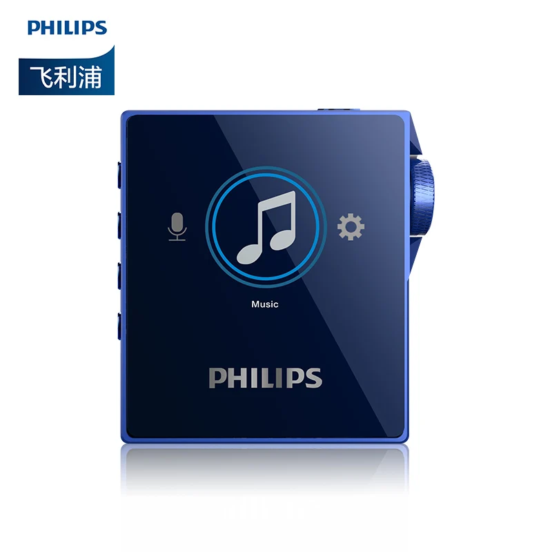 Philips DSD256 Hi-Res MP3 музыкальный плеер без потерь Rusuoo HIFI двухполосный Bluetooth с функцией записи SA8332 - Цвет: Blue