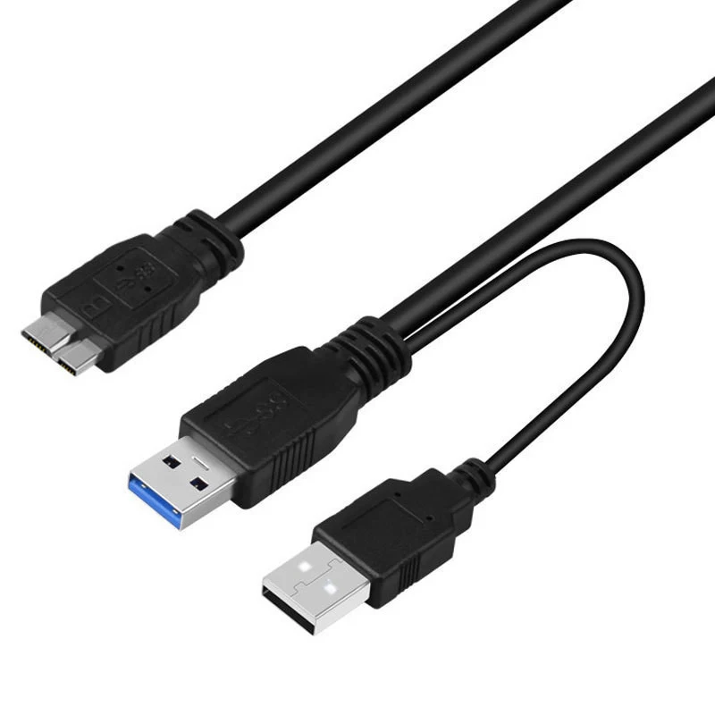Высокоскоростной USB 3 0 Dual A Male to Micro B Y кабель удлинитель для жесткого диска HDD
