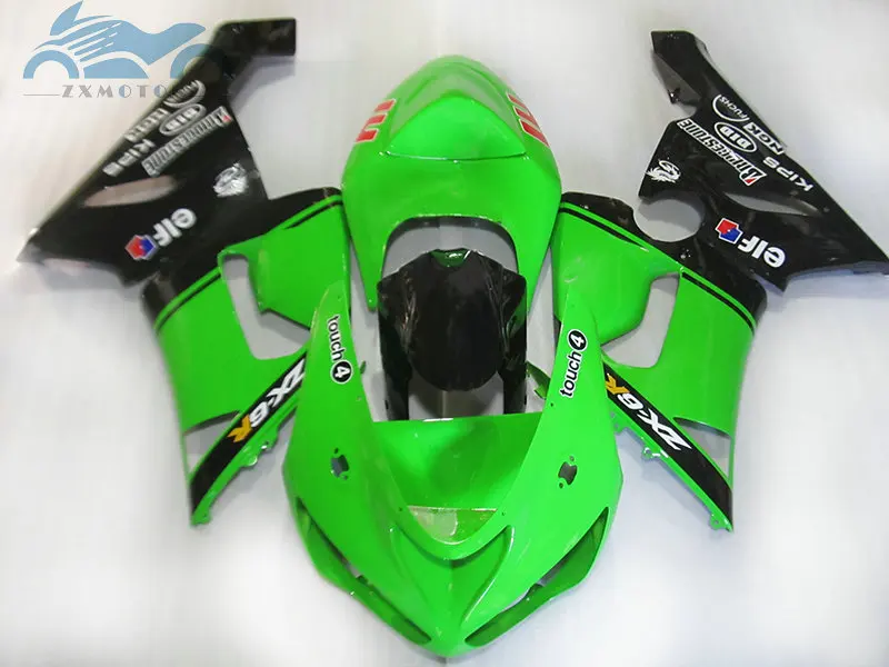 Комплект обтекателей для мотоцикла на заказ KAWASAKI Ninja ZX6R 2005 2006 спортивные