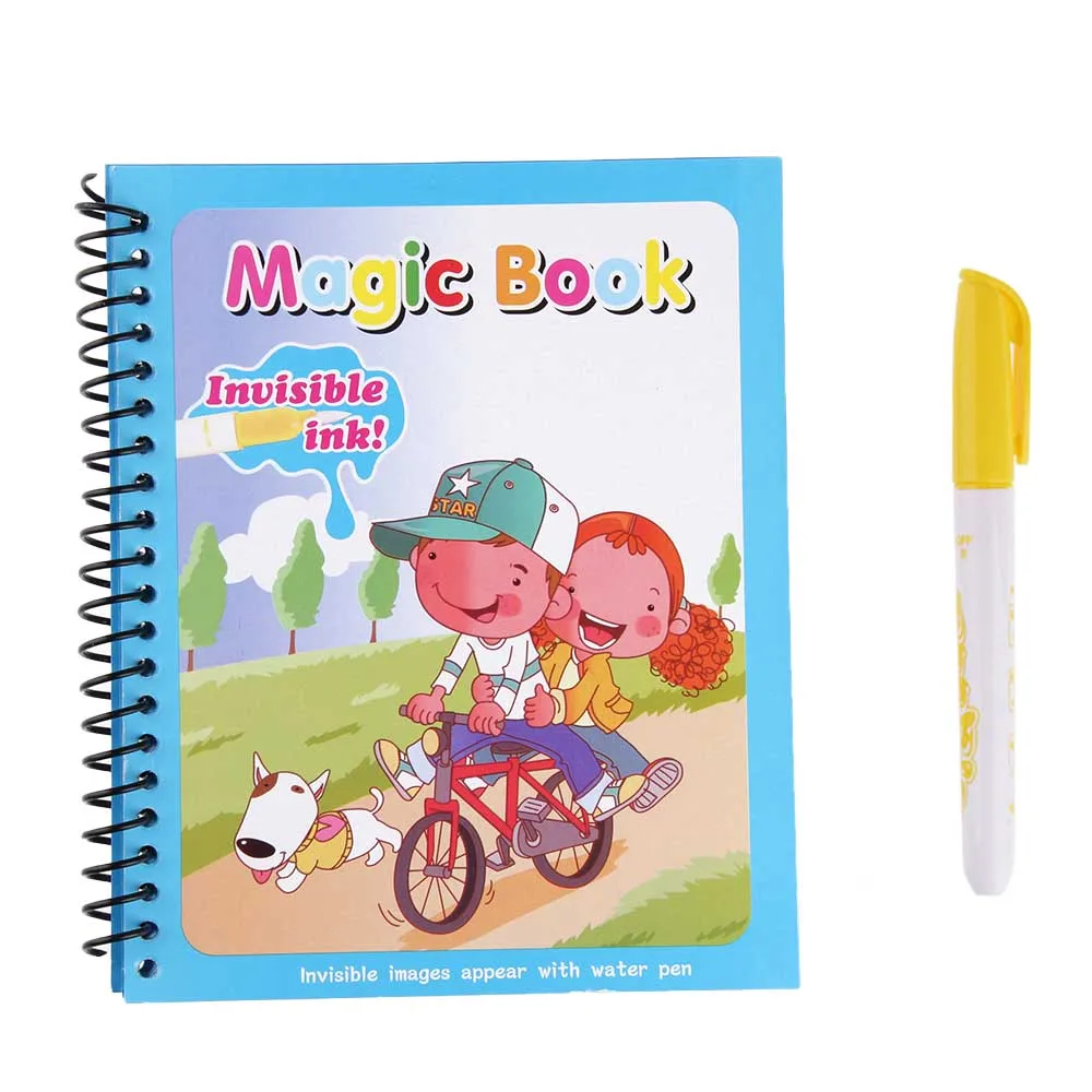 Magic Water Drawing Book for Kid Painting Mat Water Coloring Book Magic Pen Children Doodle Board Toys Baby Early Education Book