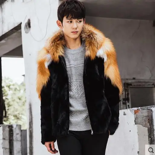 Detail Feedback Questions About Furry Men Faux Fur Coats 2018 Winter