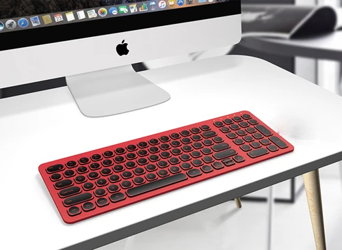 Keyboard only B. O. W 2,4 ГГц(шепот-тихий) клавиатура и мышь комбо, 99 клавиш тонкая беспроводная клавиатура и оптическая мышь для настольного компьютера, ноутбука - Цвет: Keyboard only