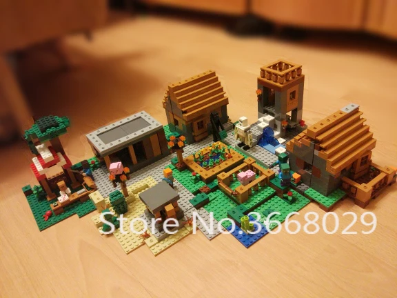 

18008 My World Series THE VILLAGE Building Blocks City DIY Educational Creative Brick Toy Compatible Legoland Minecrafted 21128
