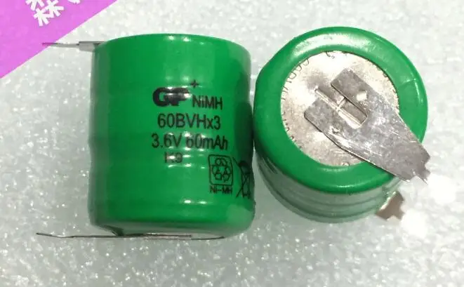 5 шт. новый подлинности GP60BVH NiMH аккумулятор 3 6 В 60 мАч ПЛК батарея | Электроника