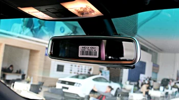 

For Ford Explorer 2016 ABS Chrome Inner Car Rearview Mirror Cover Trim 1pcs/set