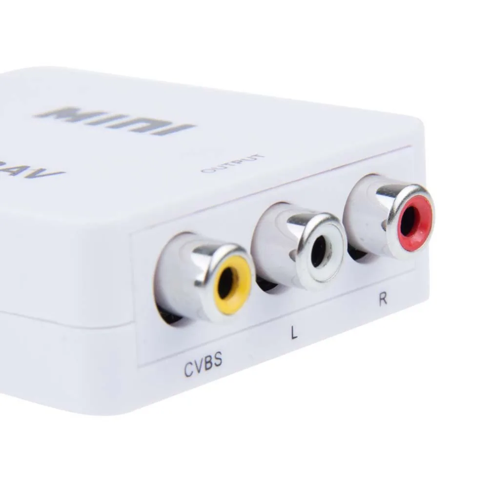  Mini Composito 1080 P HDMI a RCA Audio Video AV CVBS Adattatore HD 1080 MINI HDMI2AV Converter BOX 