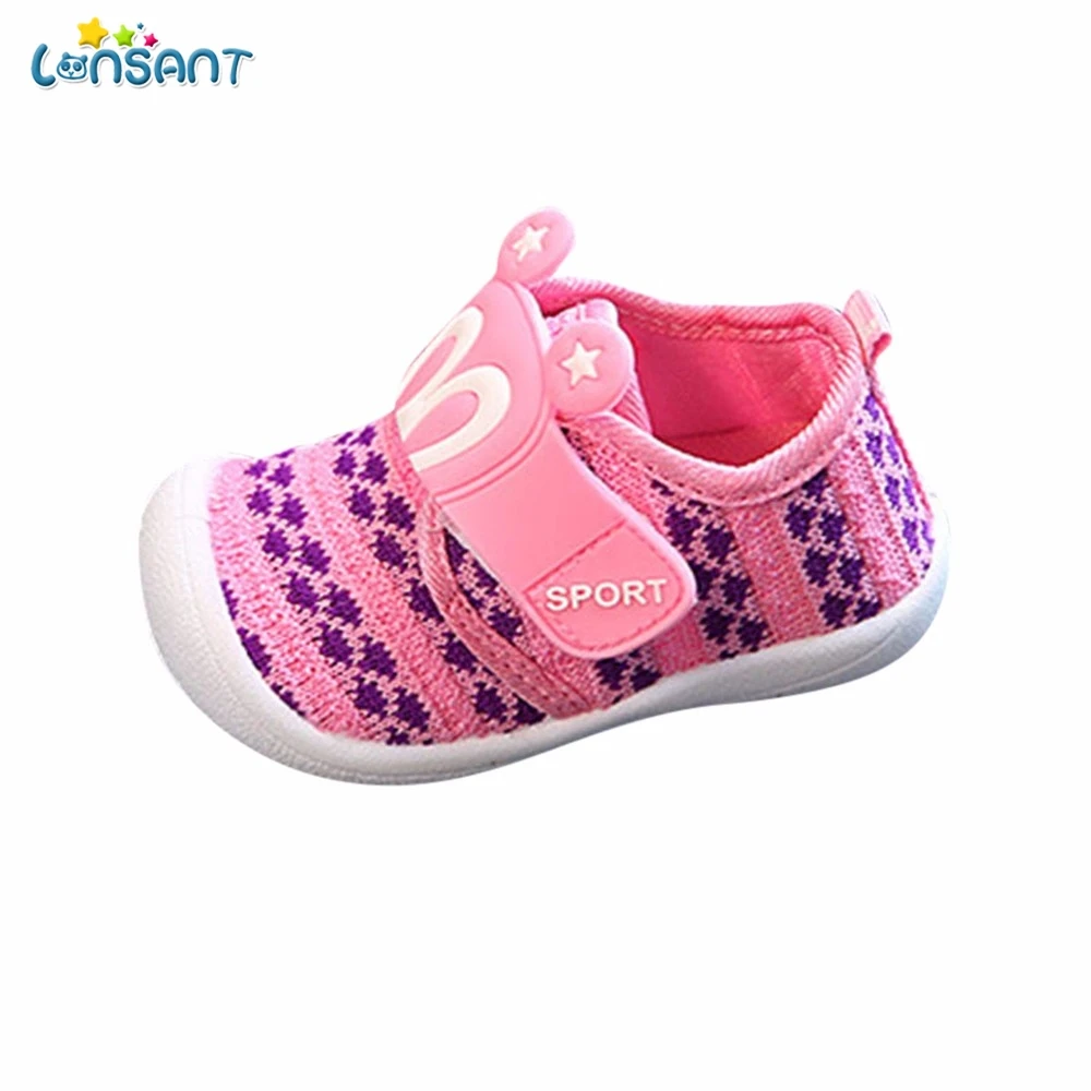 

LONSANT New Toddler Baby Shoes First Walkers Sport Sneaker Boys And Girls Single Shoes Can Make A Sound Breathable N30