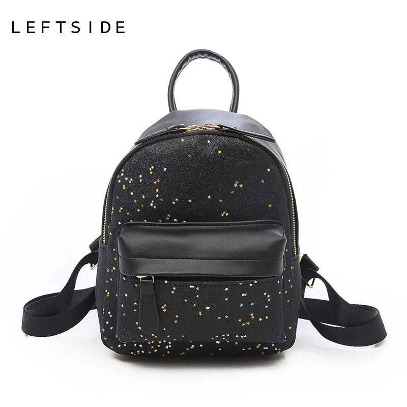 LEFTSIDE 2018 Women Mini Cute Shiny Backpack Female Small Leather Kids ...