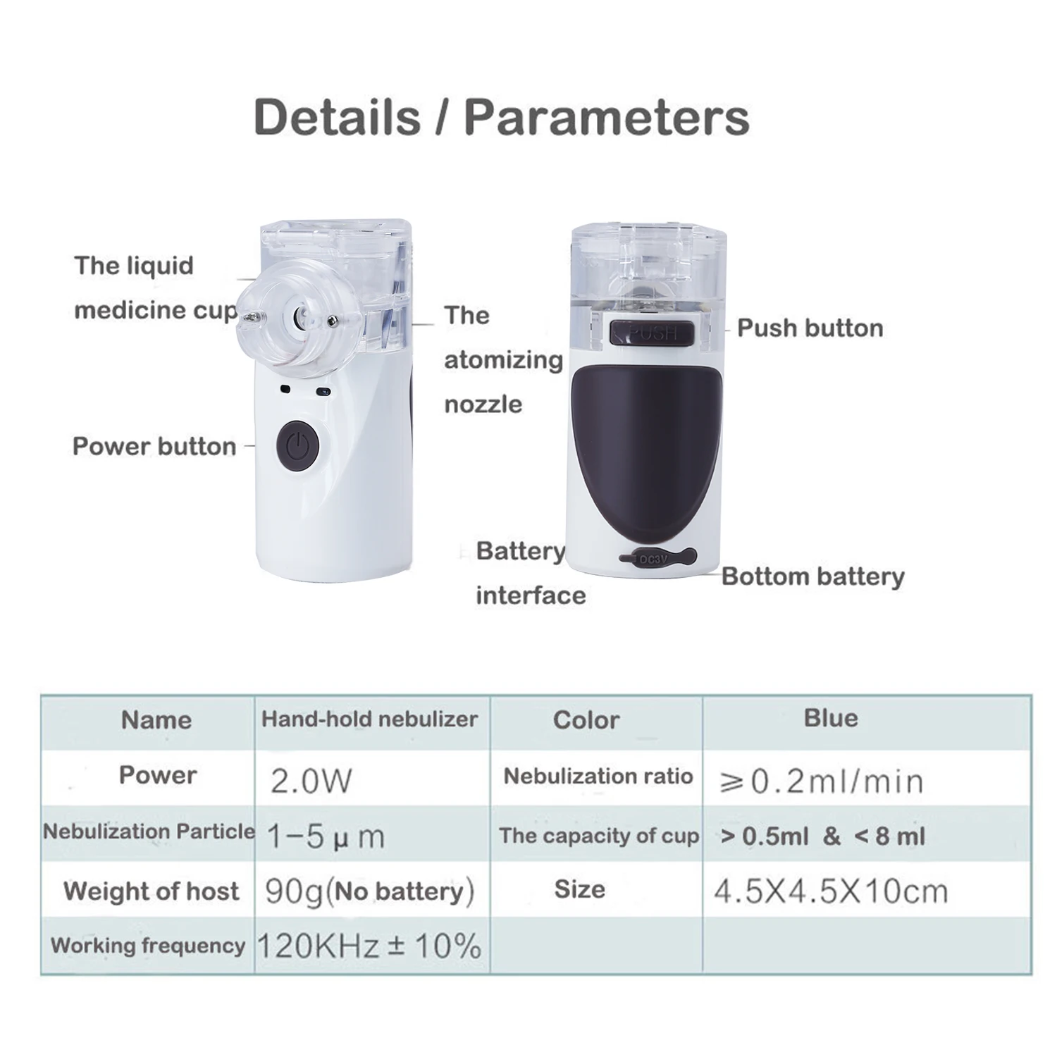 Портативный Inhale Nebulizer перезаряжаемый Nebulizador healcare Inalador Nebulizador ручной ингалятор для взрослых и детей